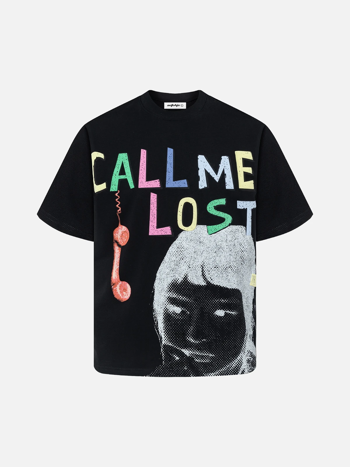 Black Act Chic Pretty Girl Character Tee Front