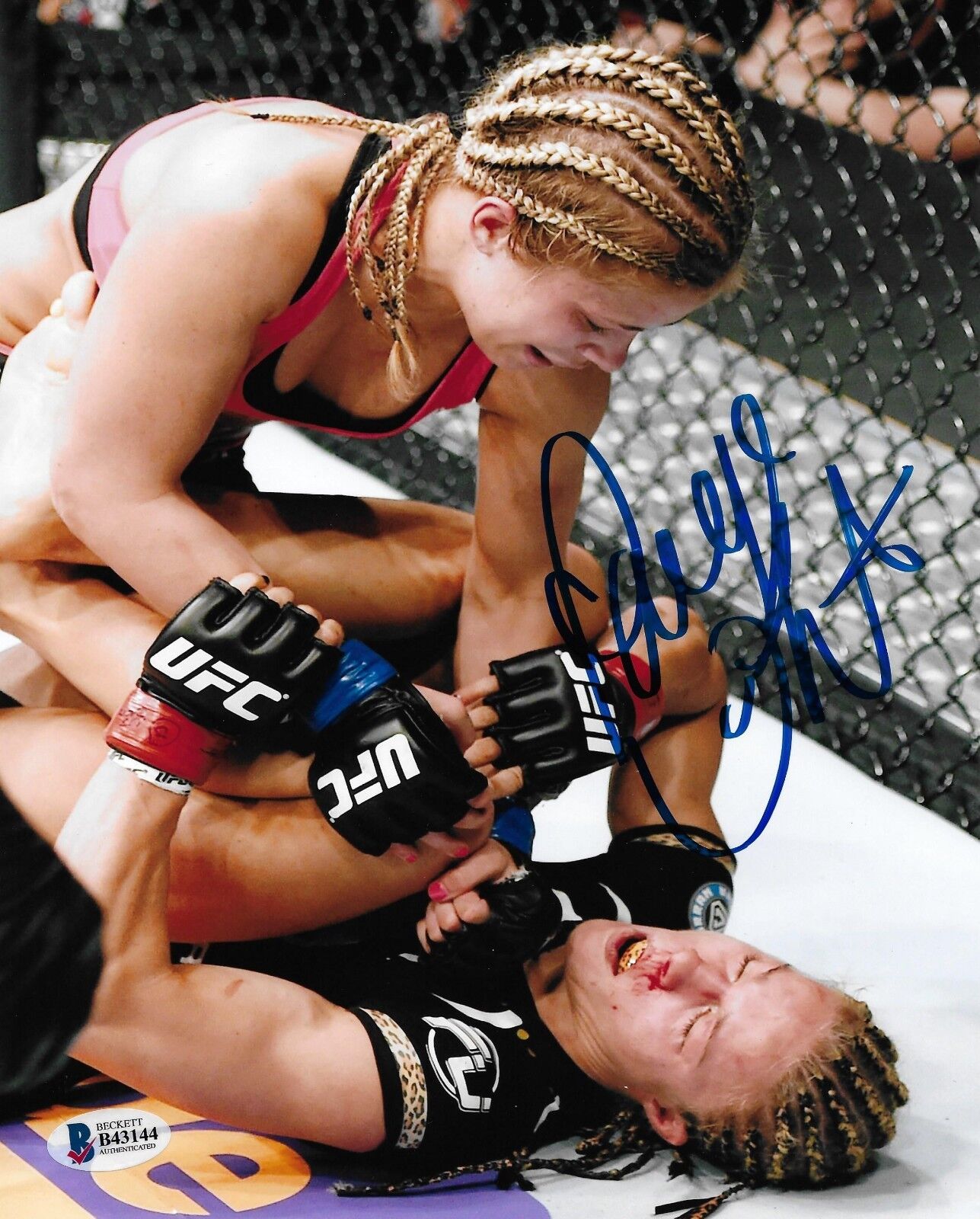 Paige VanZant Signed 8x10 Photo Poster painting BAS Beckett COA UFC Fox 15 Felice Herrig Picture