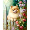 Puppies - 11CT Stamped Cross Stitch 40*50cm