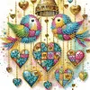 Oiseau-Peinture sp&eacute;ciale partielle au diamant-30 * 30cm