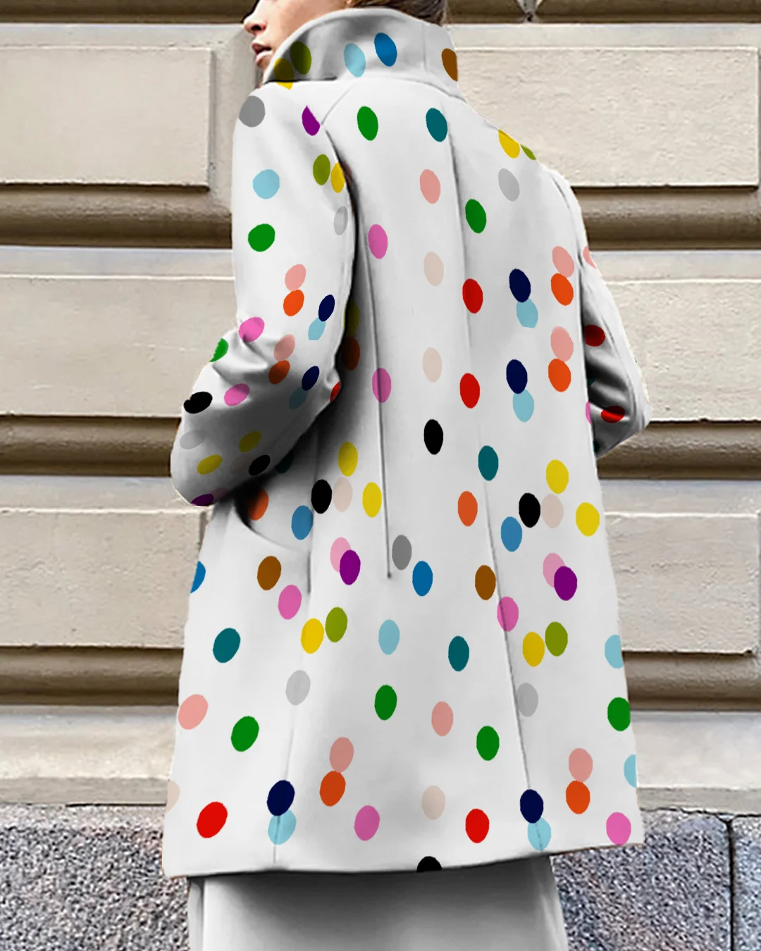 Women's Fashion Painted Casual Coat 4638