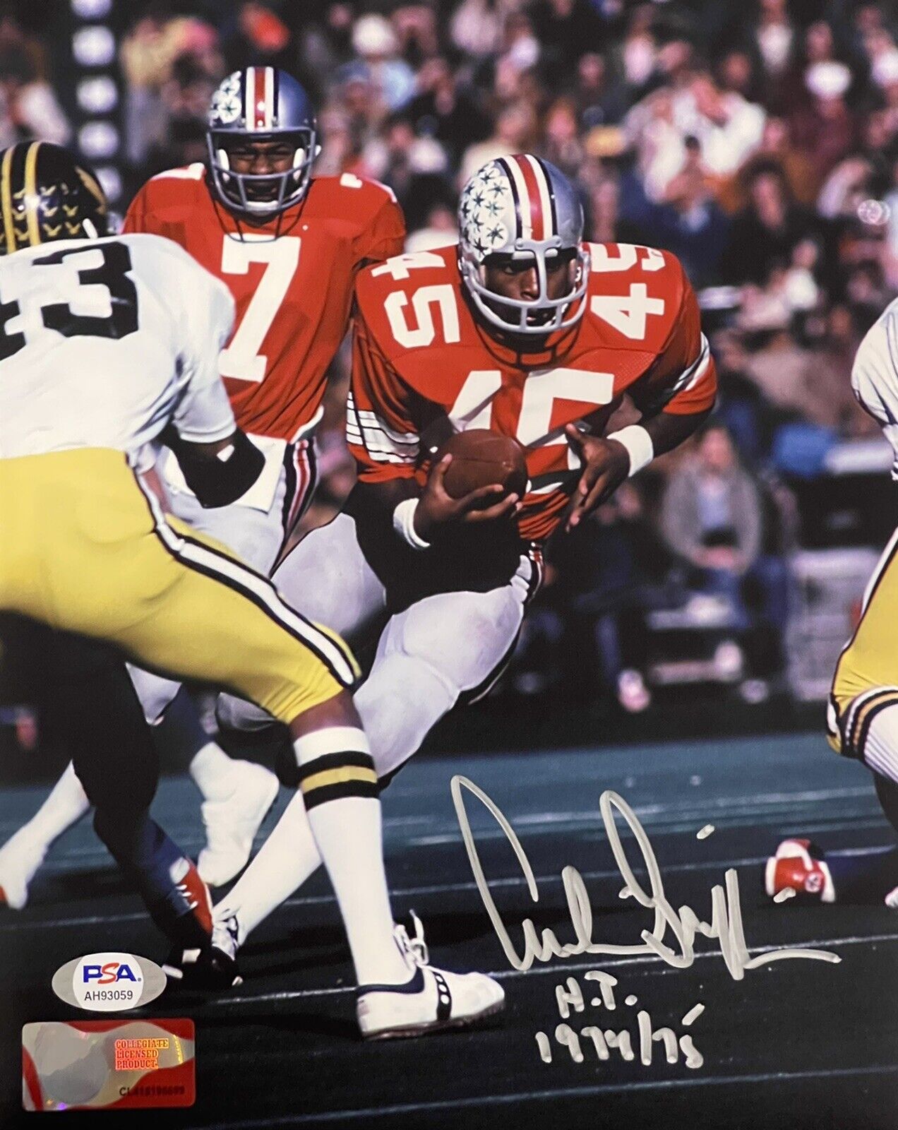 Archie Griffin Signed Autographed The Ohio State Buckeyes 8x10 Photo Poster painting Psa/Dna
