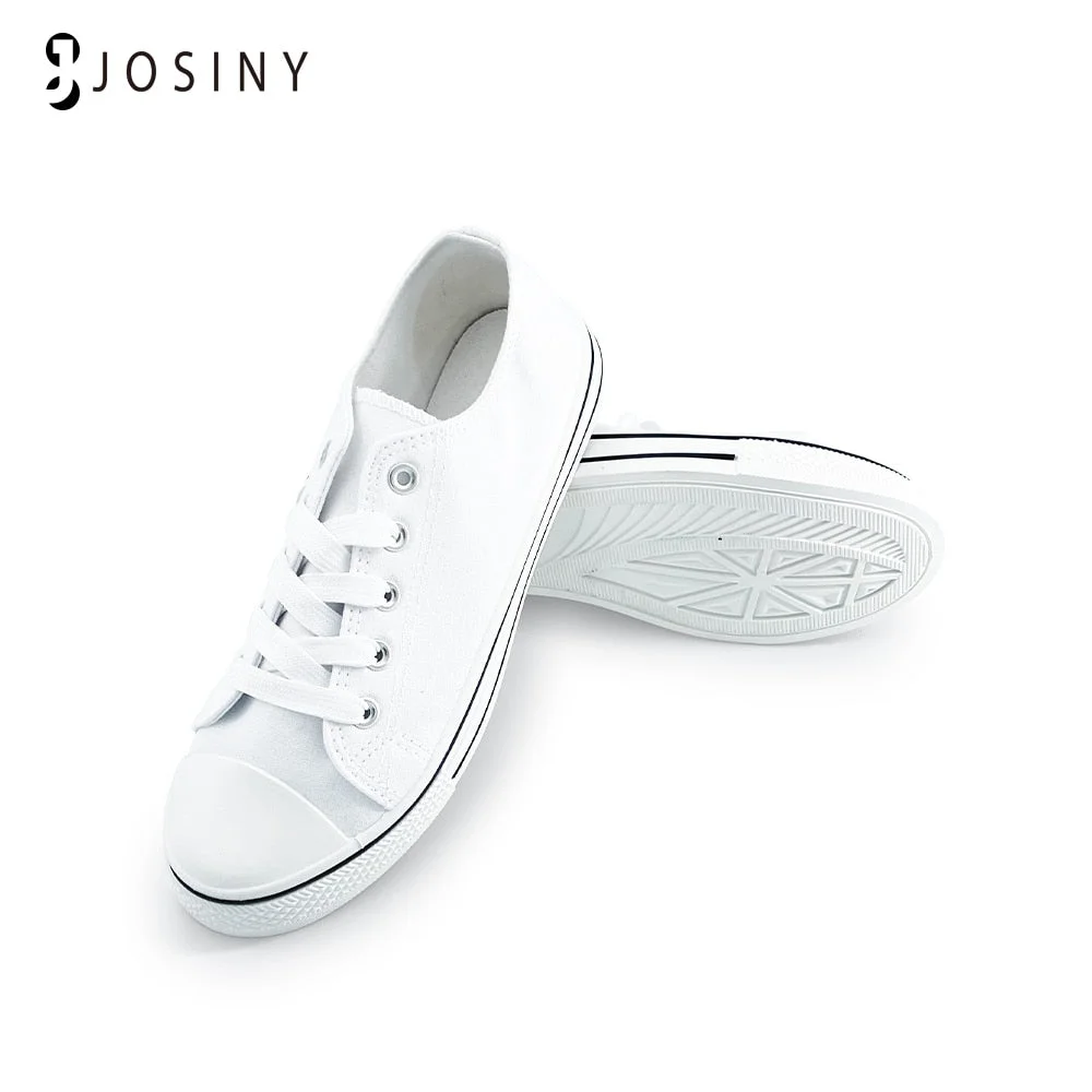 JOSINY Classic Women&#39;s Sneakers Sports Canvas Shoes For Women Casual Ladies Flat Lace-up