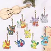9Pcs Pok&eacute;mon Diamond Painting Keychain（Double-Sided)