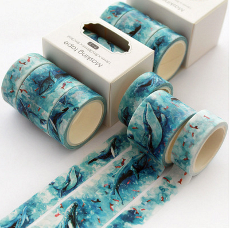 Whale Washi Tape Set