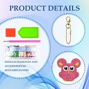 DIY Diamond Art Key Rings Special Shaped Keychain Supplies Cartoon Gift for  Kids