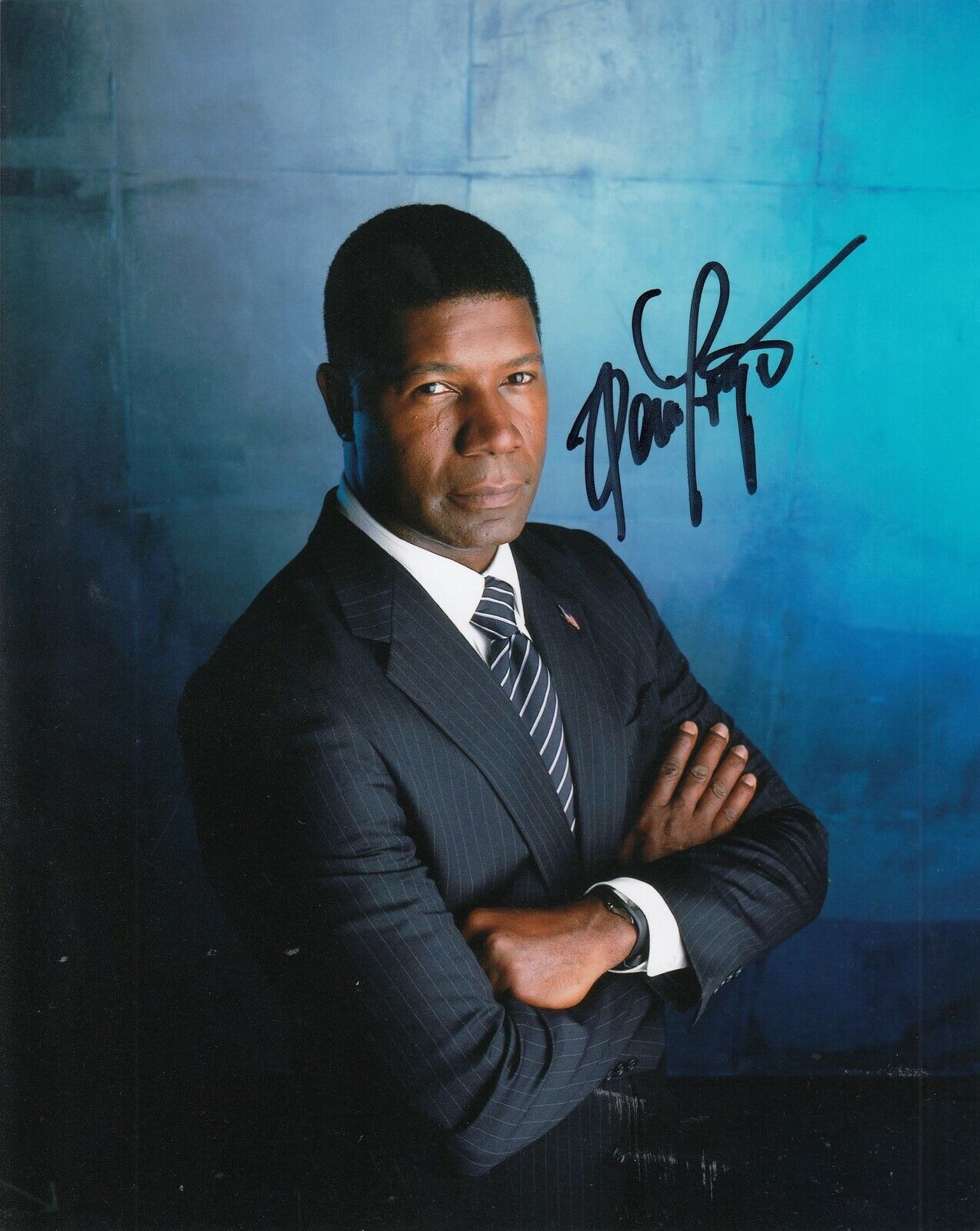 DENNIS HAYSBERT signed (24) *President David Palmer* 8X10 Photo Poster painting (PROOF) W/COA #3