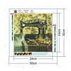 Diamond Painting-5D Full Round Drill Vintage Sewing Machine