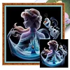 (Multi-Style) Silhouette Disney Princess Elsa-11CT Stamped Cross Stitch 40*40cm/15.75*15.75in