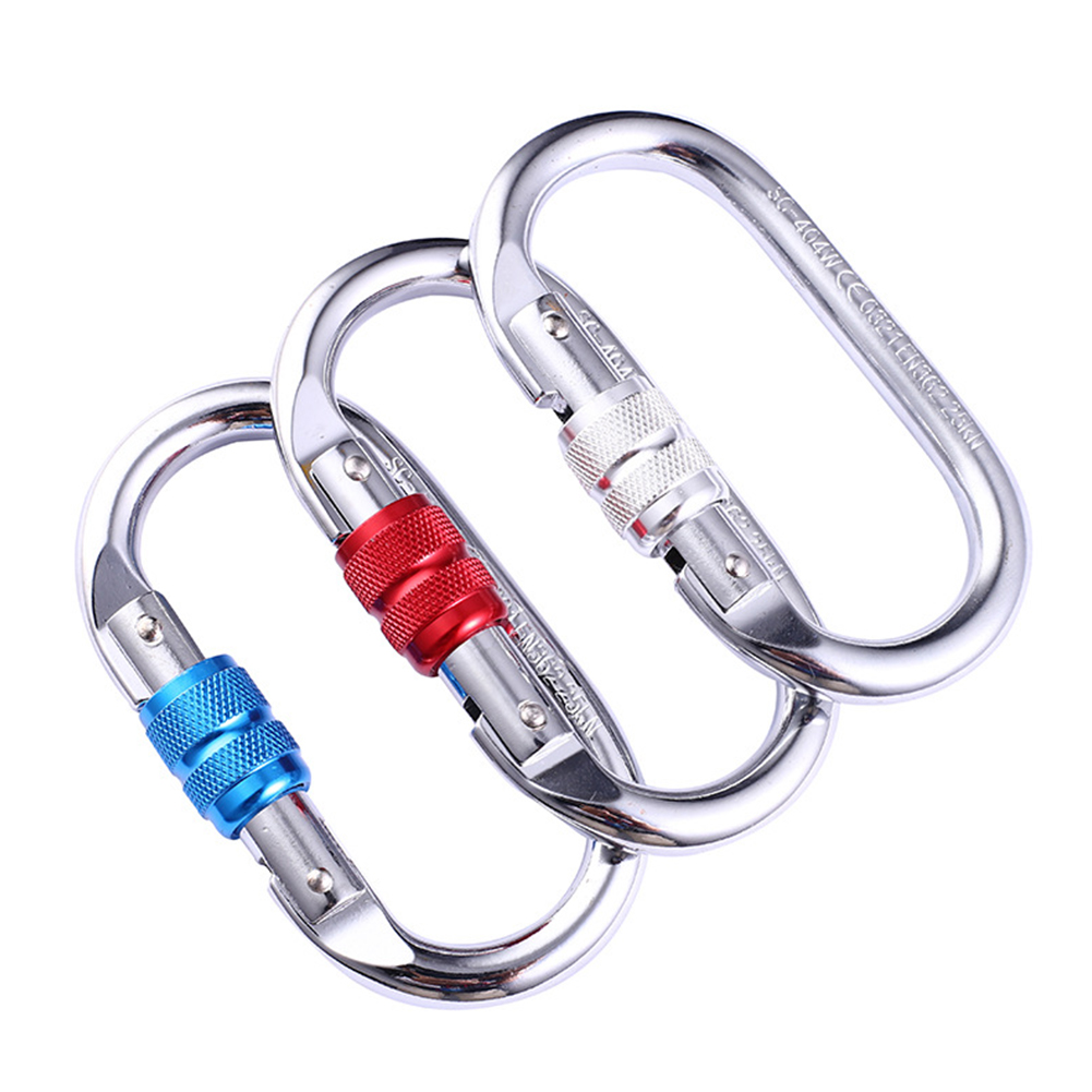 

Anti-Skid Outdoor O-Shaped Oval Carabiner Alloy Steel Connection Buckle, Red, 501 Original