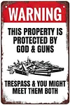 Warning - Vintage Metal Signs(12*16Inch) - Warning