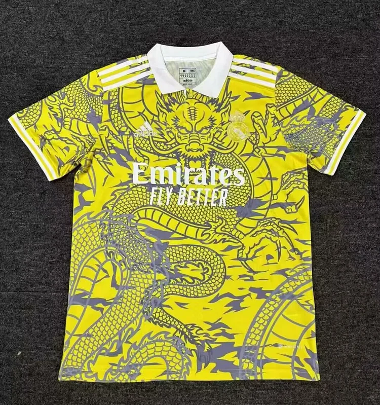 2025-26 Season - Real Madrid Golden Dragon Open Tube - Jersey - Fan Edition