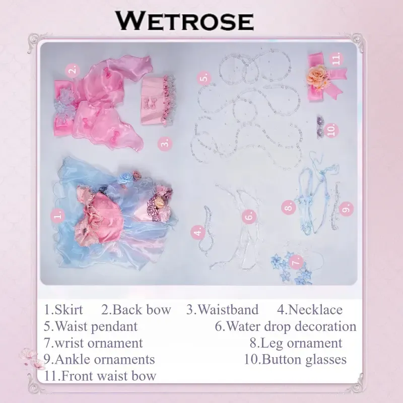 [Wetrose] Pre-Order Identity V Little Girl Moonlit Mirage Dress Game Outfit Cosplay Costume 