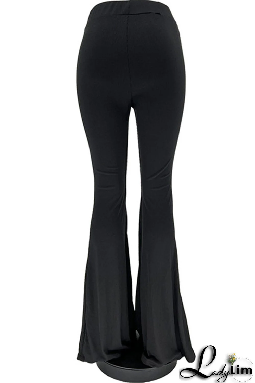 Coffee Fashion Casual Solid Basic Regular High Waist Speaker Trousers