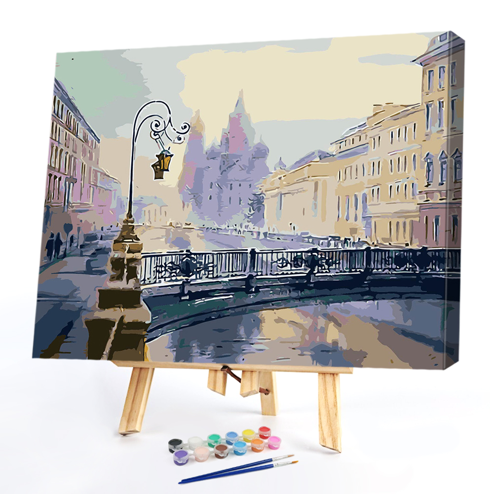 

40*50CM Paint By Numbers-Street, 501 Original