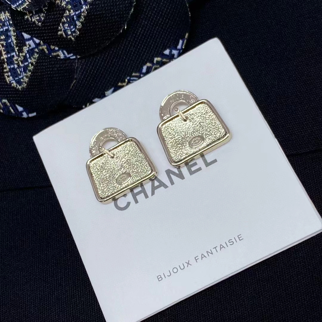Buy replica Chanel Pink Double C Lock Earrings and replica jewelry from PICKS Jewelry