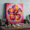 Kits d&rsquo;art en perles en diamants en fleurs en floraison pour adultes avec cadre