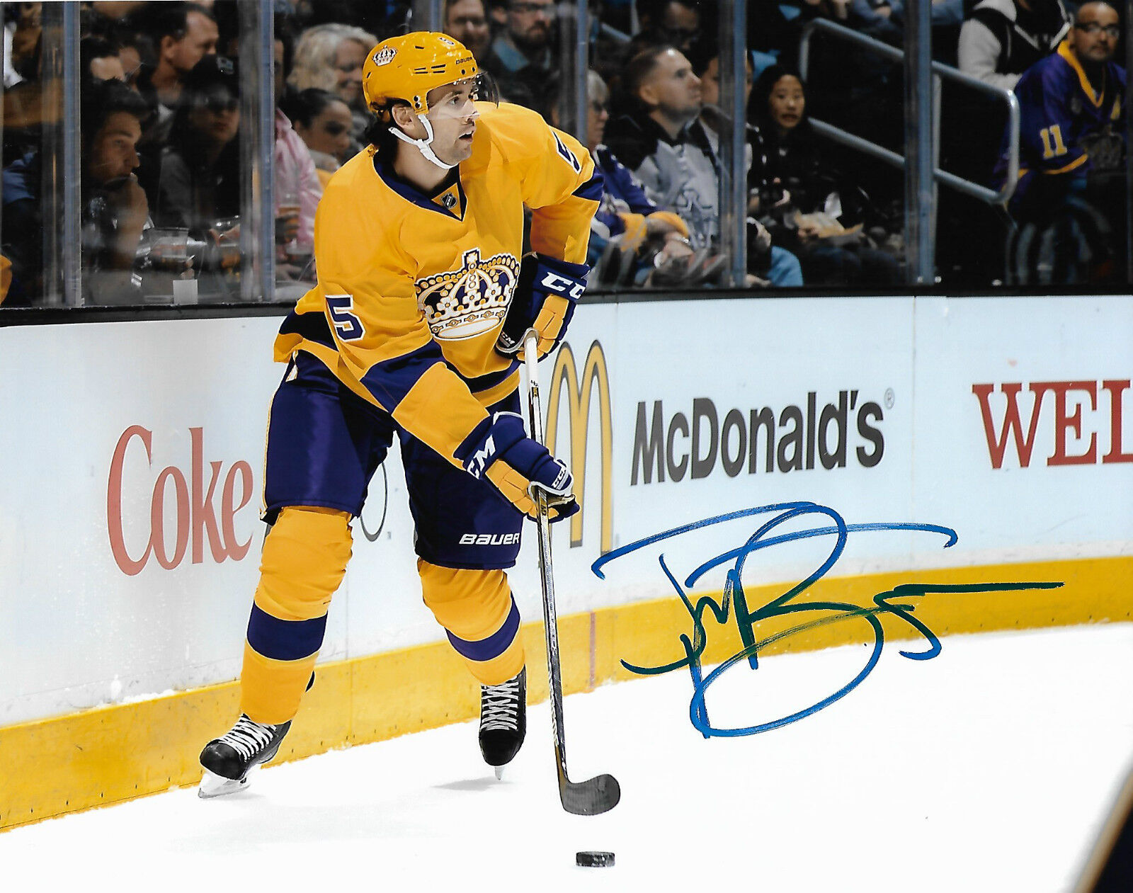 Los Angeles Kings Jamie McBain Autographed Signed 8x10 NHL Photo Poster painting COA B