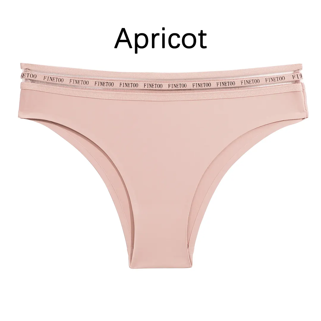 M-XL Seamless Women Panties Sexy Underwear Low-Waist Soft Intimates Lingerie Solid Color Pantys Finetoo Design Female Lingerie