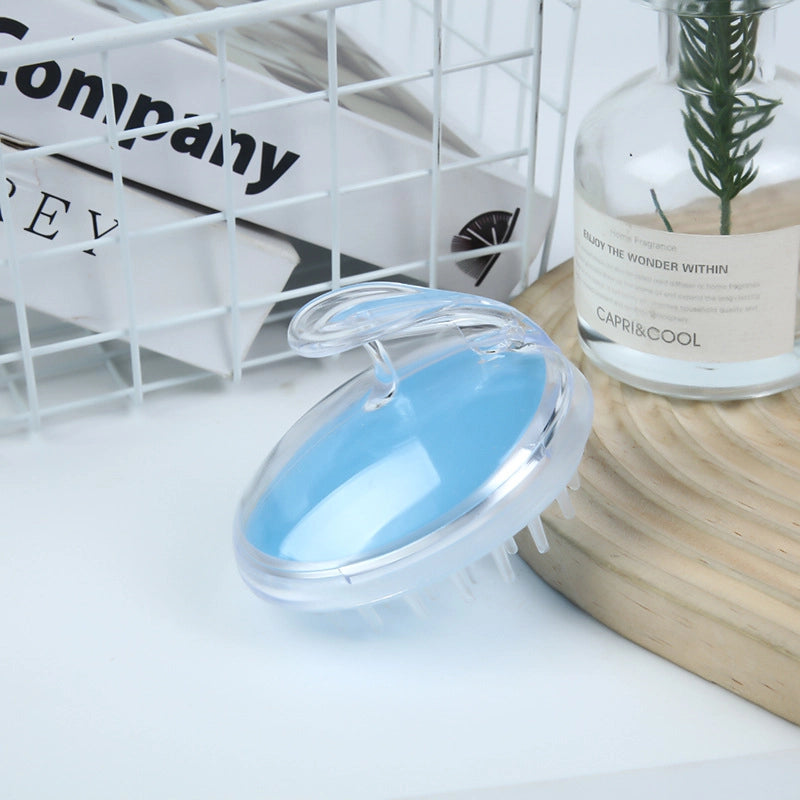 Crystal Transparent Shampoo Brush Silicone Head Massage Brush Shampoo Comb Scalp Itching Artifact Manufacturers