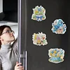 6Pcs Diamond Painting Flower Fridge Magnets Kit for Art Crafts Gift