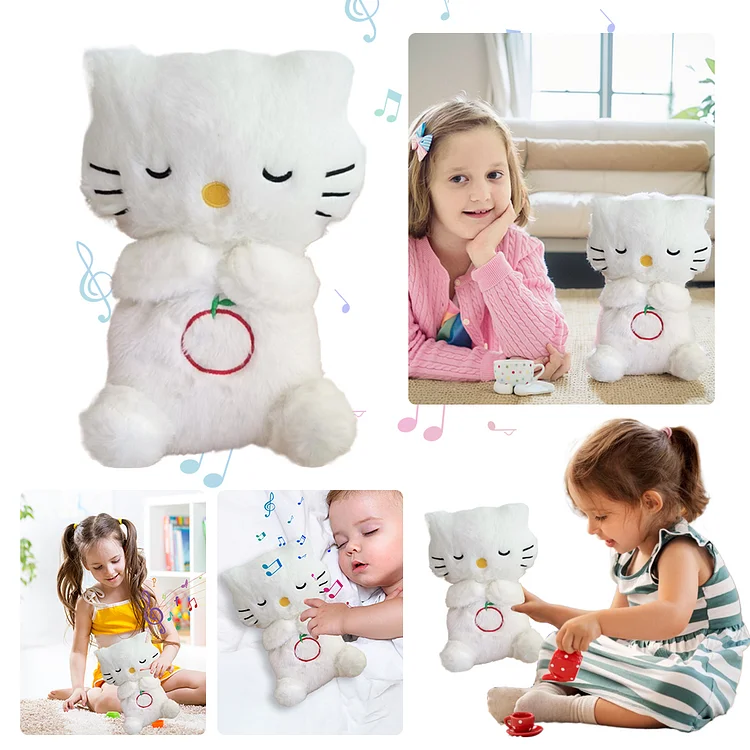 Little Lamb Baby Sleep Soother with Music Lights Rhythmic Breathing Motion