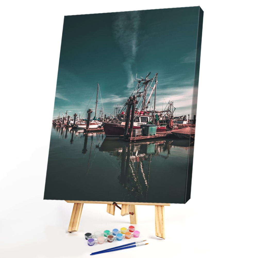 

40*50CM Paint By Numbers-Ships, 501 Original