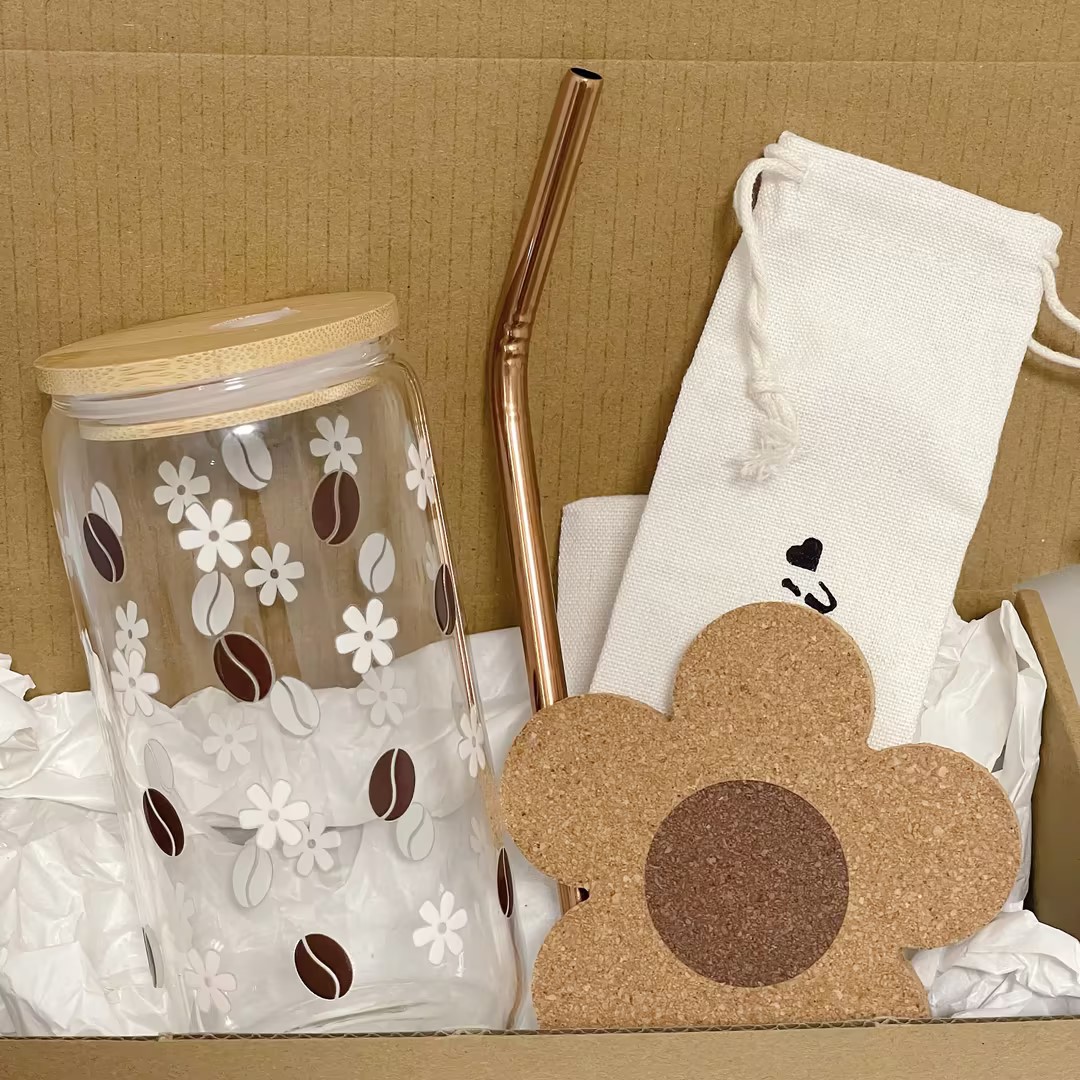 Maneifurui™  Coffee Beans  Glass Bundle 16oz