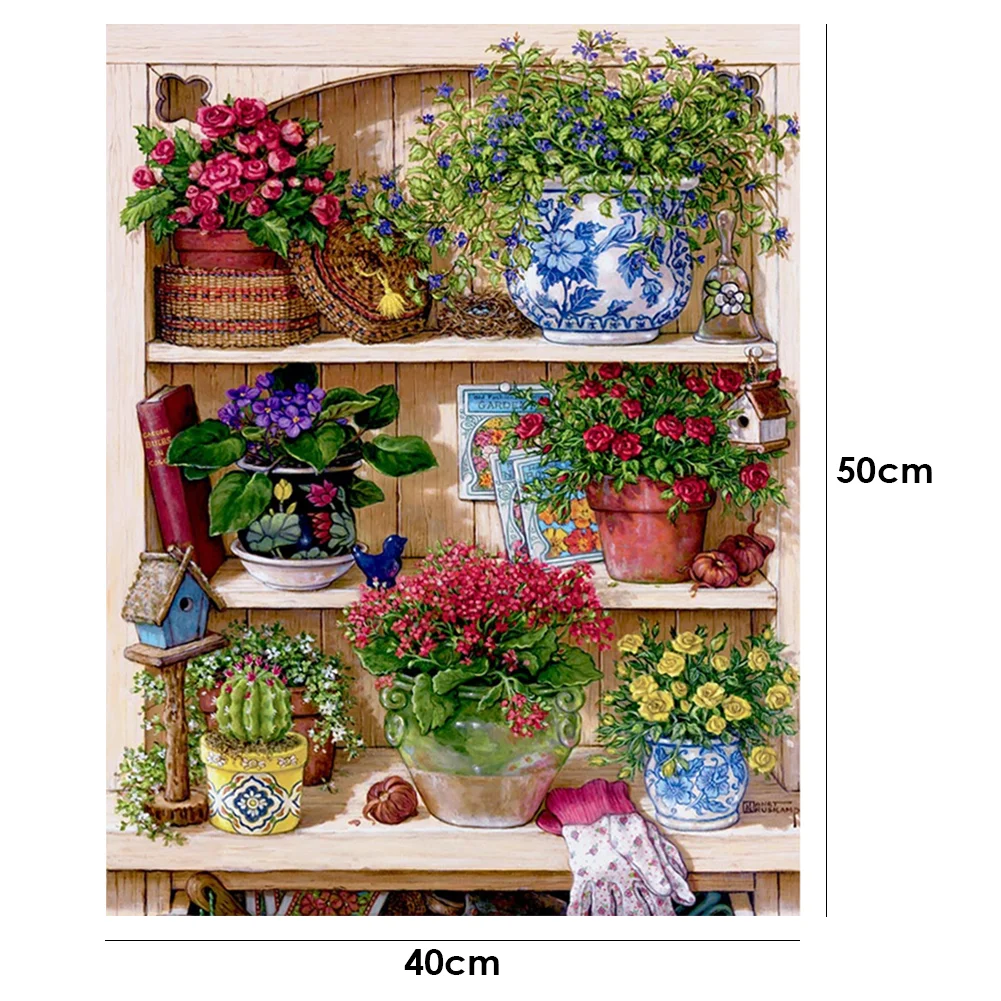 Flower Rack - Paint By Number(40*50cm)