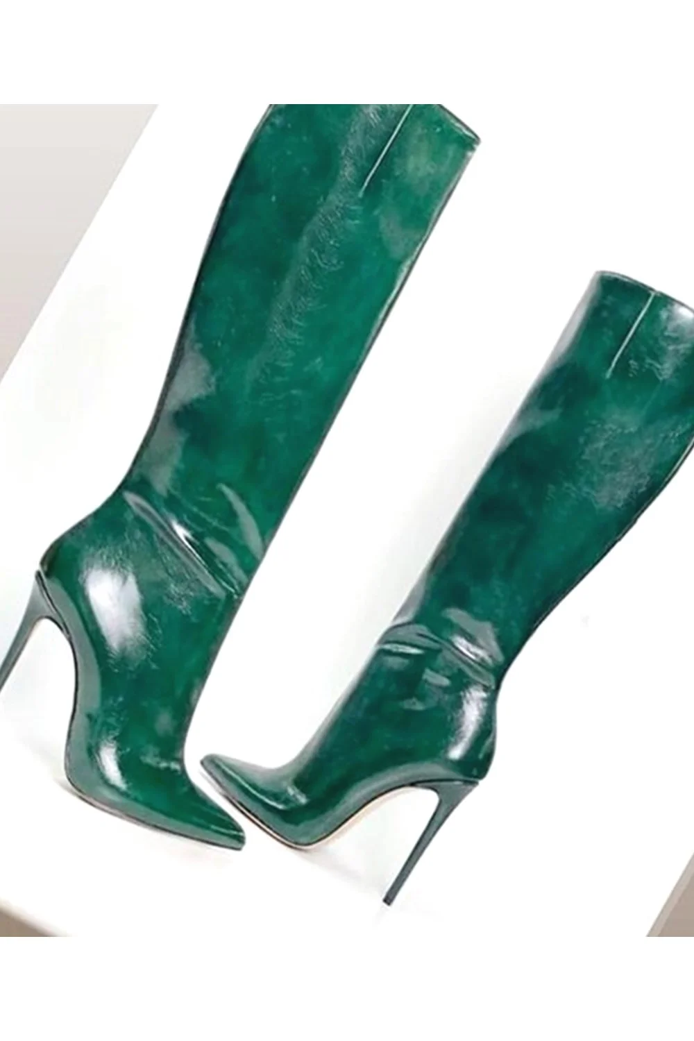  Furtado 2023 Fashion Women's Shoes spring autumn Winter Pointed Toe Stilettos Heels 12cm Knee High Boots high heels 41 42 921-1