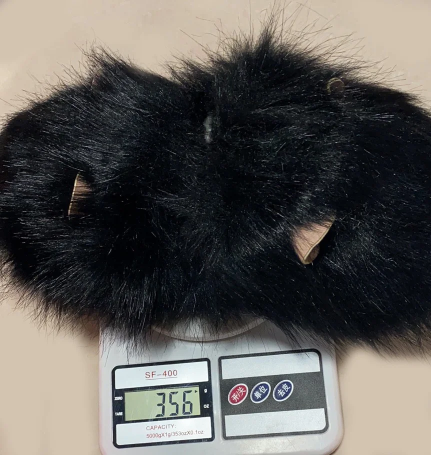 Breakj Cotton Slippers 2023 Lovely Ears Home Hair Slippers Women's Autumn And Winter New Large Size Cotton Warm Slippers