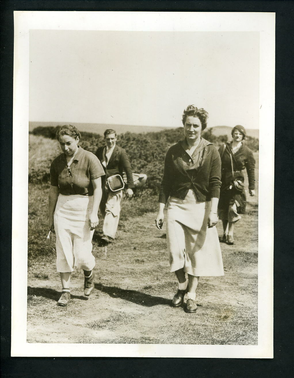 1937 Women's British Open Golf Championship Turnberry Press Photo Poster painting Betty Buechner