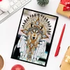 Indian Wolf Special Shaped A5 5D DIY Diamond Art Painting Notebook Kit