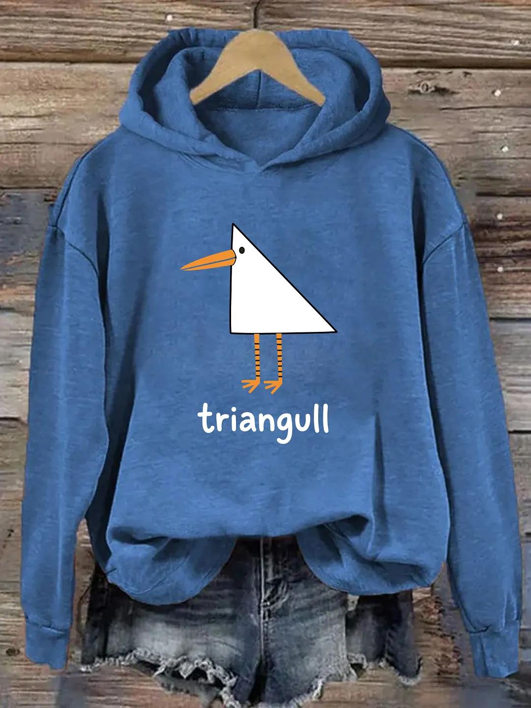Funny Triangull Triangle Seagull Hoodie