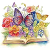 >SALE<DIY Partial Special Shaped Drill Diamond Painting Simple Butterfly Book 40x40cm