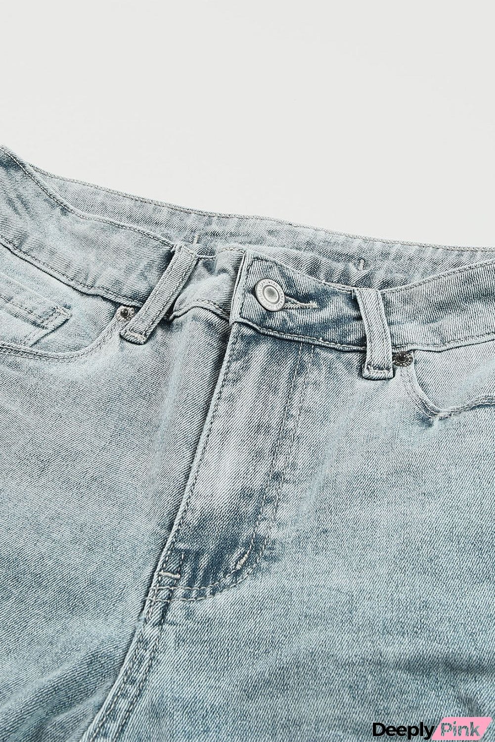 Vintage Wash Distressed Boyfriend Jeans