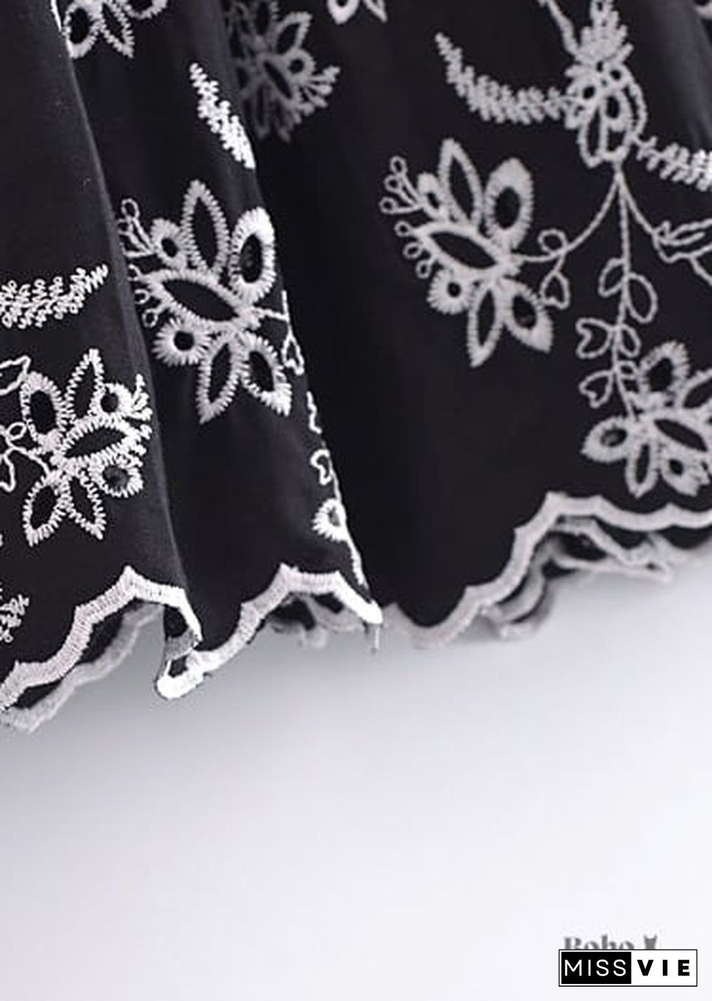 Boho Skirts in Mariana in Lace White, Purple and Black For Women