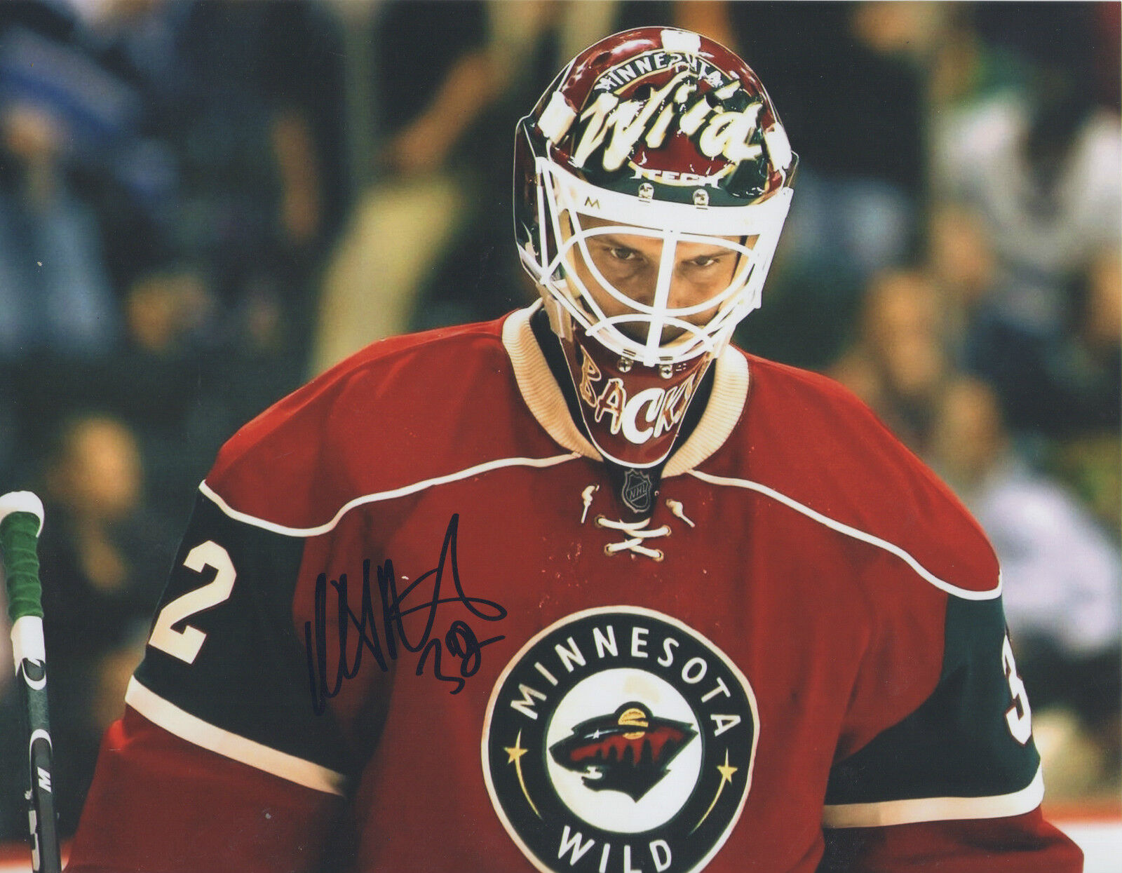 Niklas Backstrom *MINNESOTA WILD* Signed 8x10 Photo Poster painting NB3 COA GFA