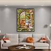 Four Seasons Squirrel Full Stamped Cross Stitch 11CT 3-Strand 50x67cm