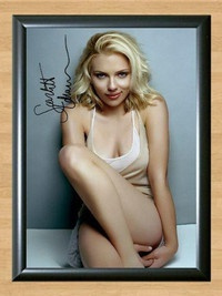 Scarlett Johansson Signed Autographed Photo Poster painting Poster Print Memorabilia A2 Size 16.5x23.4