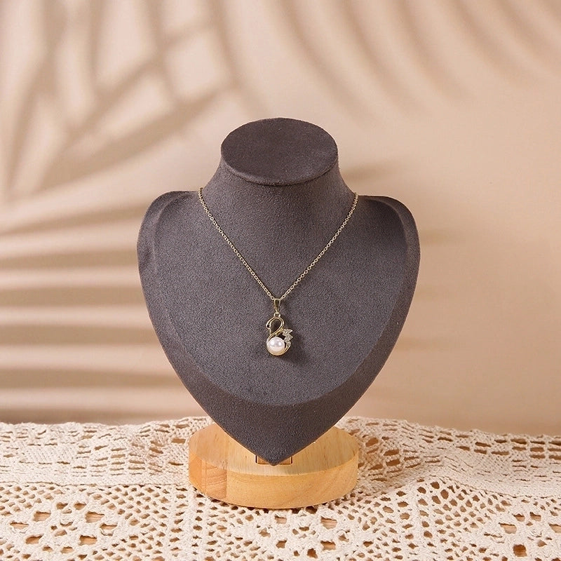 High-Grade Solid Wood Necklace Display Stand Neck Neck Model Necklace Stand Neck Model Display Stand Stall Storage Special Stand