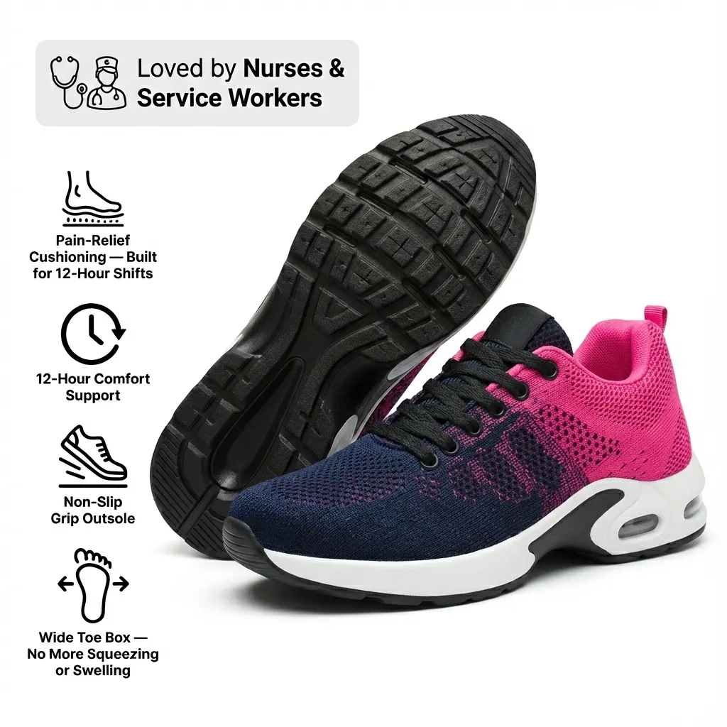 Orthora&trade; Pro &ndash; 12-Hour Shift Shoes for All-Day Foot. Knee & Back Pain Relief 