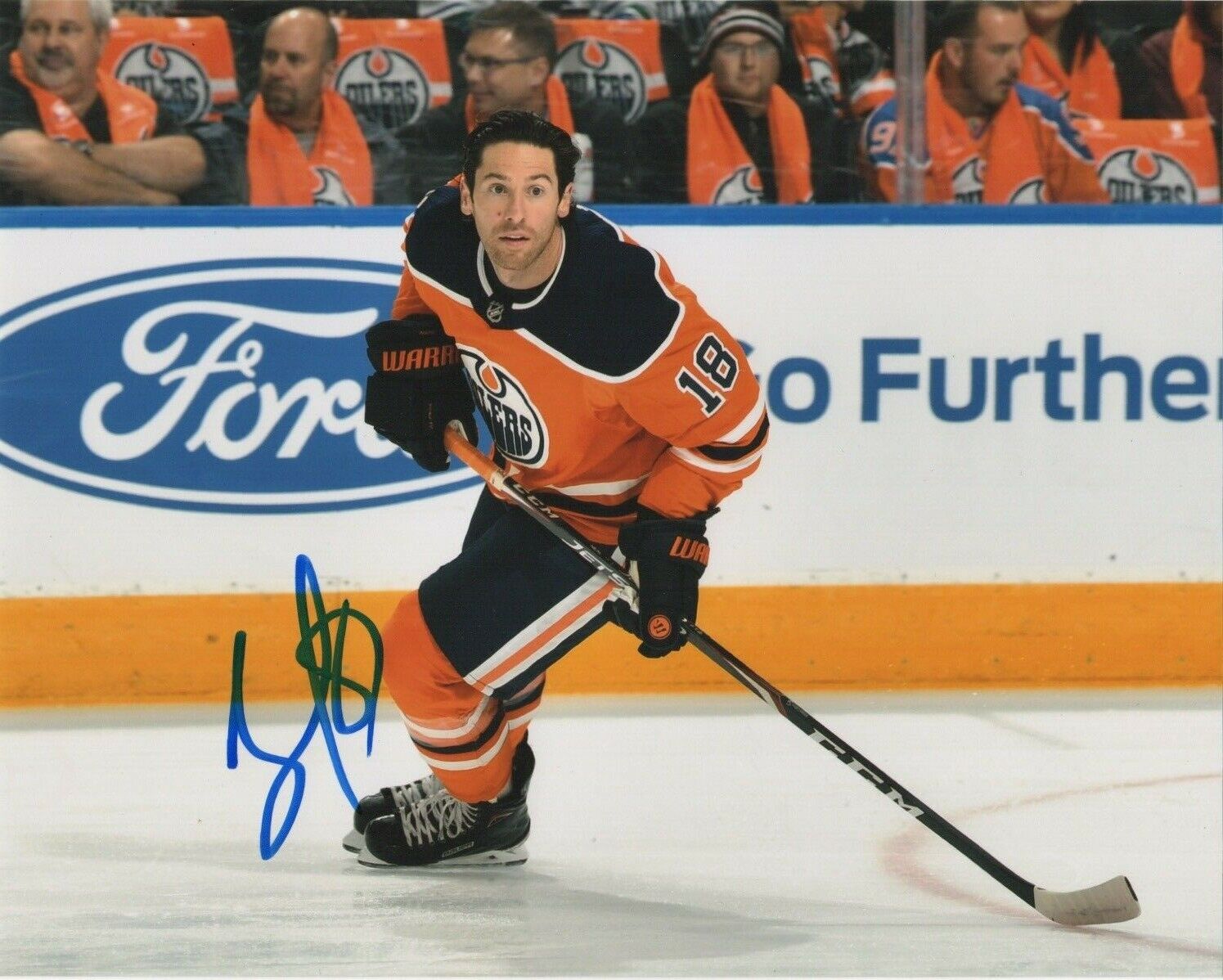 Edmonton Oilers James Neal Autographed Signed 8x10 NHL Photo Poster painting COA #3