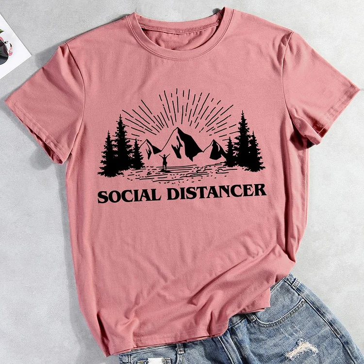 AL™  Social distancer Hiking Tees -011672-Annaletters