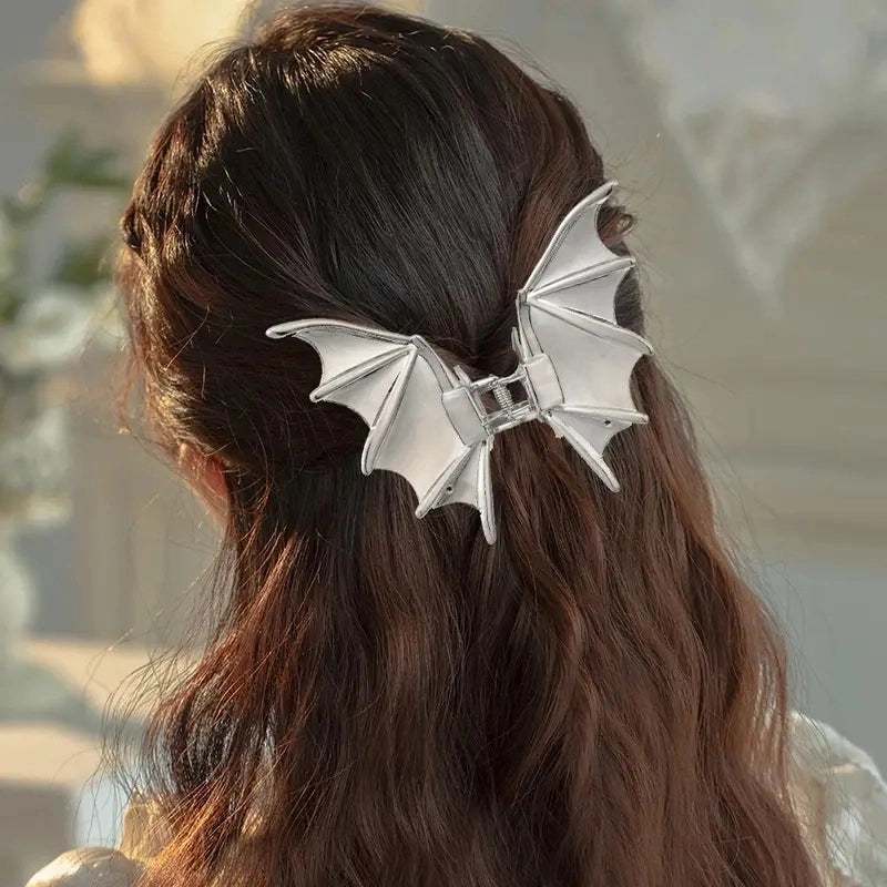 Halloween Elegant Lady Streetwear Women's Bat Metal Plating Hair Claws