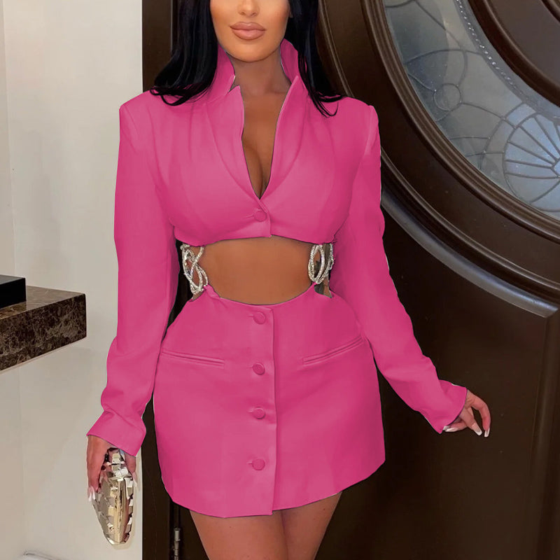 V-Neck Bodycon Dress