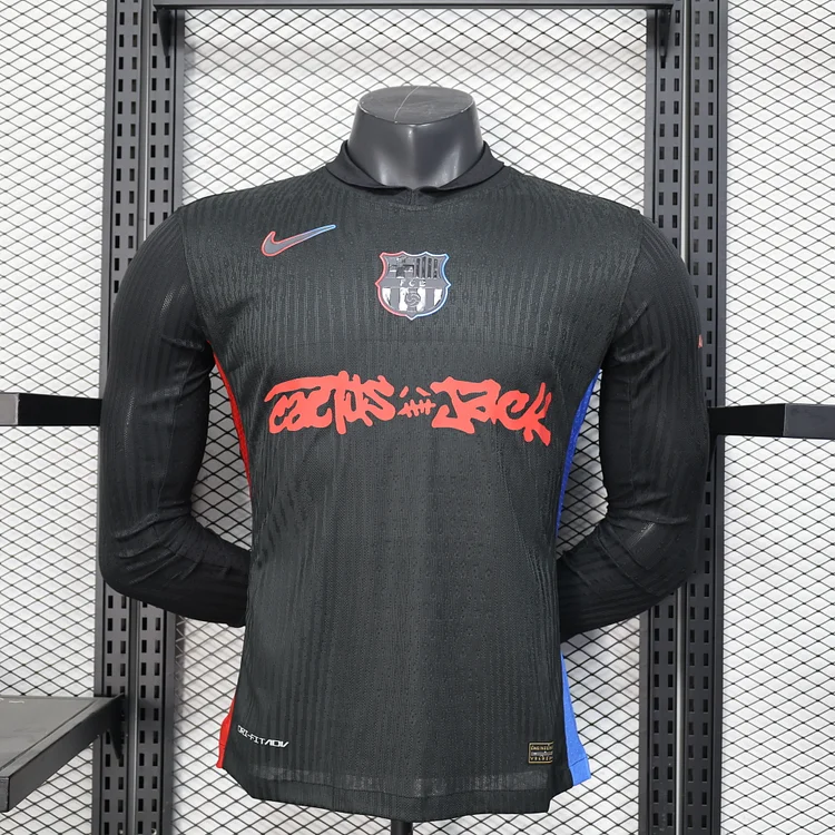 2024-25 Barcelona Yamal co-branded away long-sleeved jersey - player version