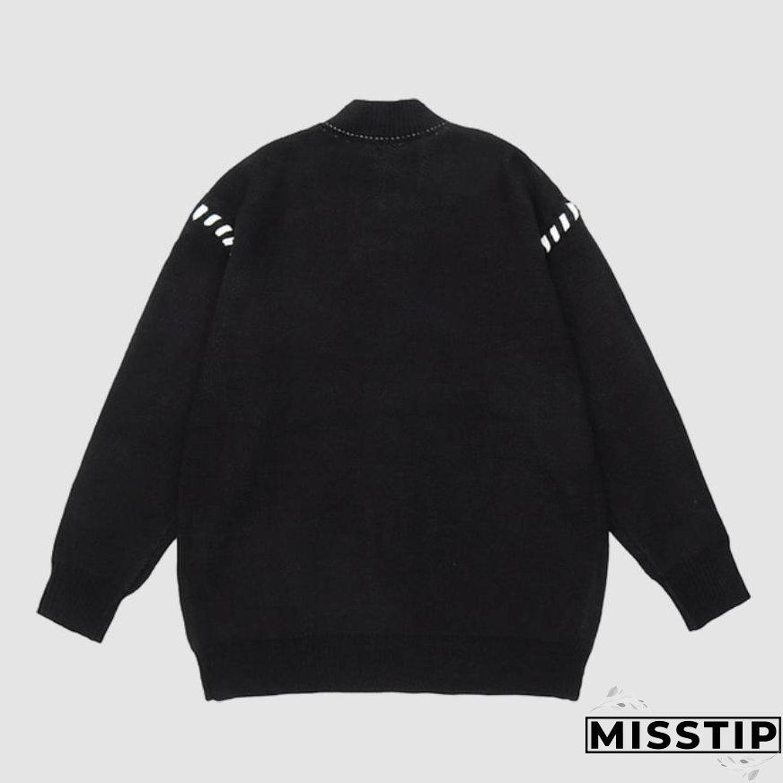 Tassel Star Pattern Cardigan Sweater