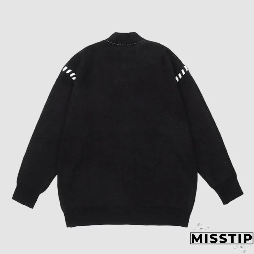 Tassel Star Pattern Cardigan Sweater