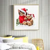 Diamond Painting -DIY Full Round Drill Christmas Cat Bear
